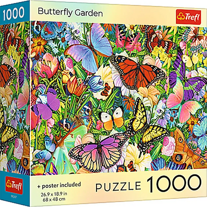 Butterfly Garden 1000 Piece Jigsaw Puzzle Trefl