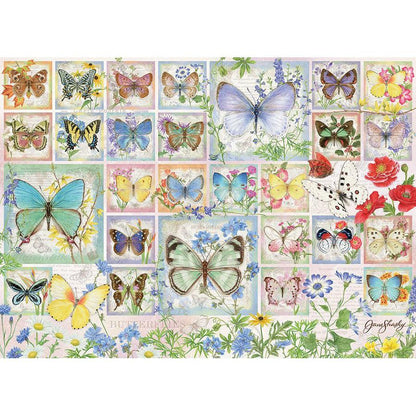 Butterfly Tiles 500 Piece Jigsaw Puzzle Cobble Hill