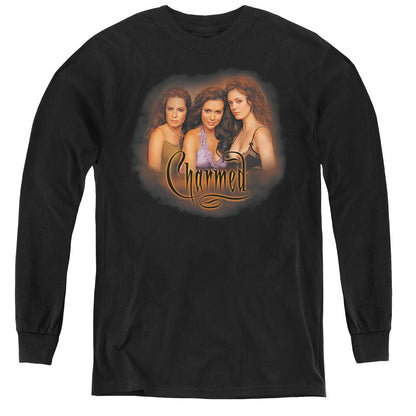 Charmed Okin Long Sleeve Kids Youth T Shirt Black Officially Licensed