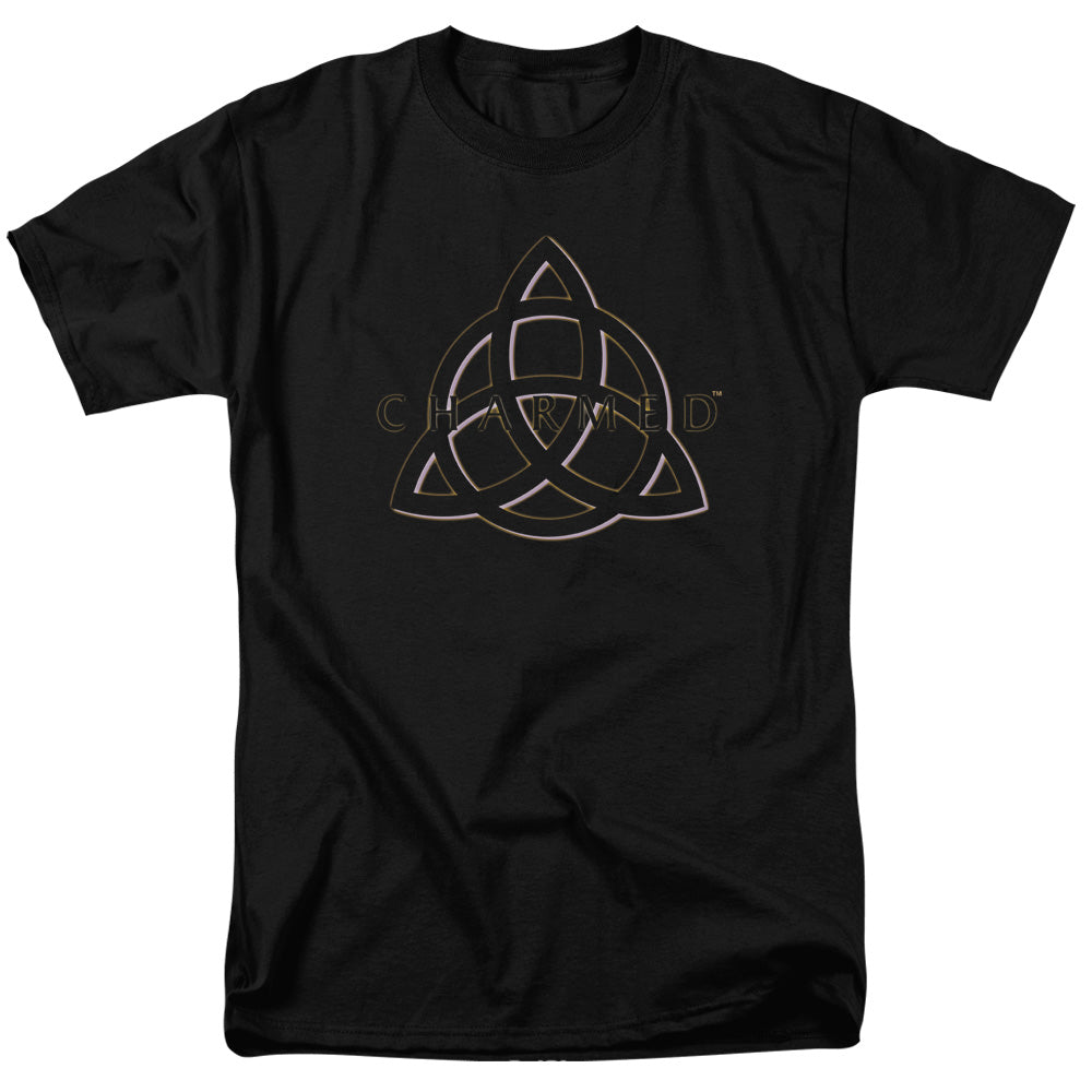 Charmed Triple Linked Logo Mens T Shirt Black Officially Licensed