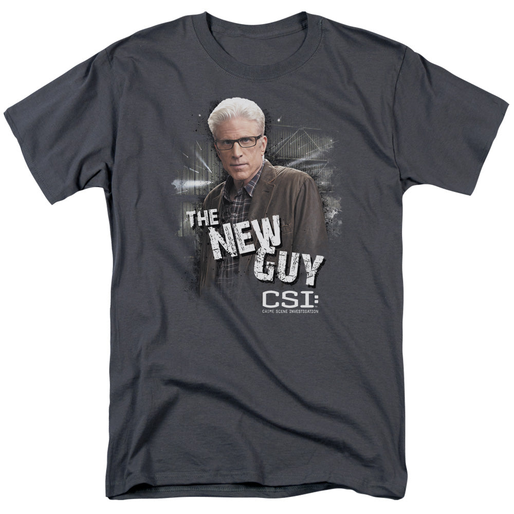 Csi The New Guy Mens T Shirt Charcoal Officially Licensed
