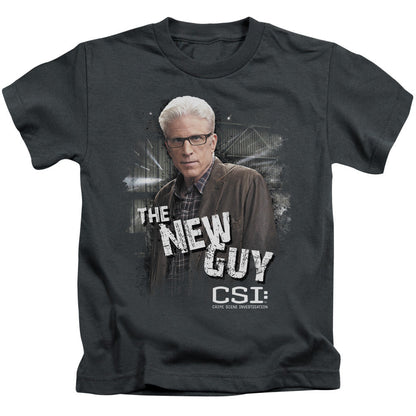 Csi the New Guy Juvenile Kids Youth T Shirt Charcoal Officially Licensed