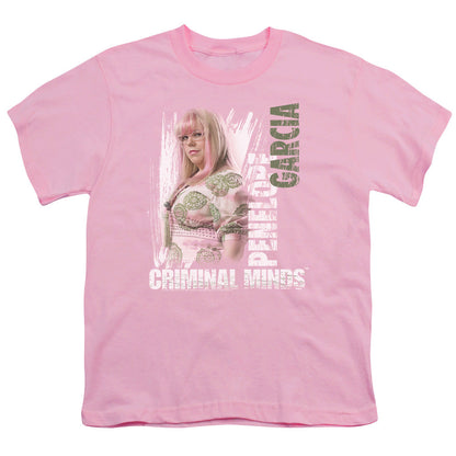 Criminal Minds Penelope Kids Youth T Shirt Pink Officially Licensed