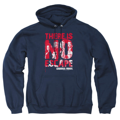 Criminal Minds No Escape Mens Hoodie Navy Officially Licensed
