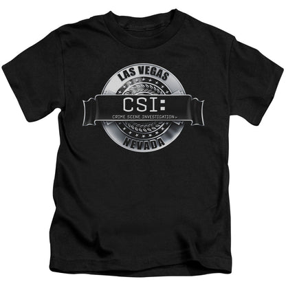 Csi Rendered Logo Juvenile Kids Youth T Shirt Black Officially Licensed
