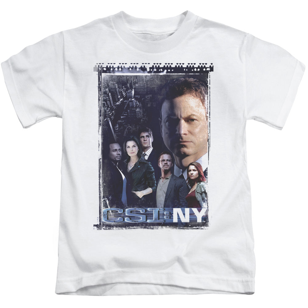 Csi Ny Watchful Eye Juvenile Kids Youth T Shirt White Officially Licensed