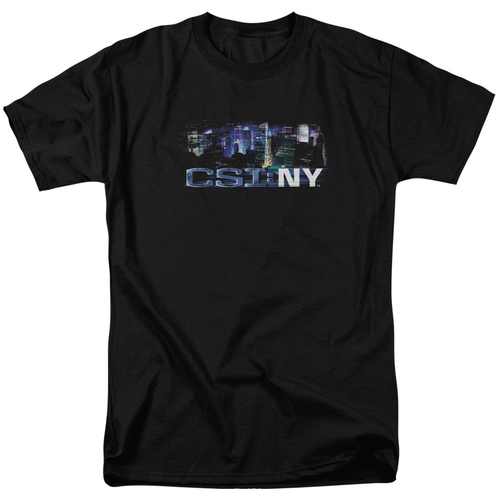 Csi Ny Never Rests Mens T Shirt Black Officially Licensed