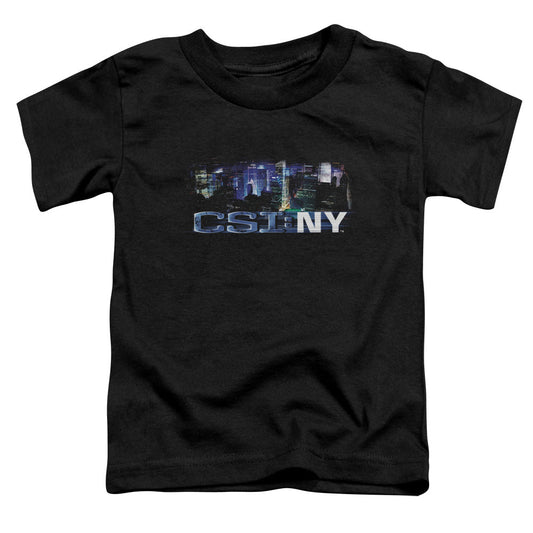 Csi Ny Never Rests Toddler Kids Youth T Shirt Black Officially Licensed