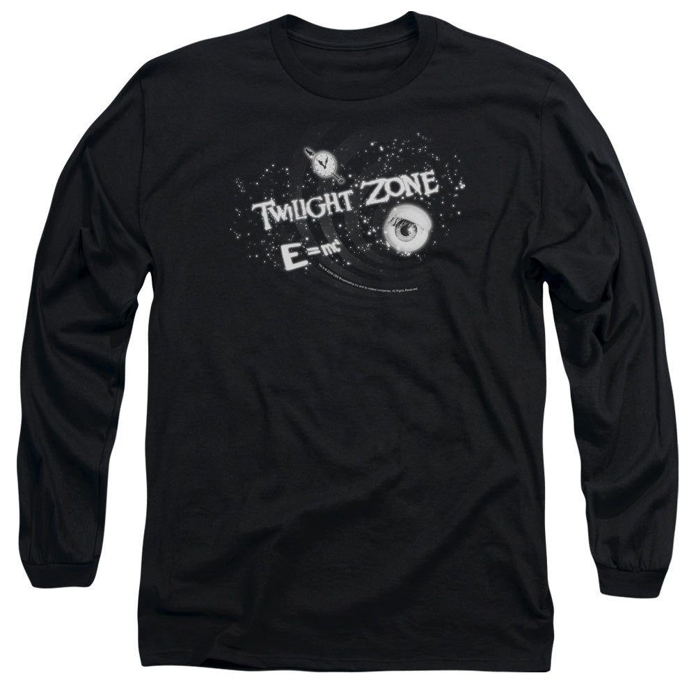 Twilight Zone Another Dimension Mens Long Sleeve Shirt Black Officially Licensed
