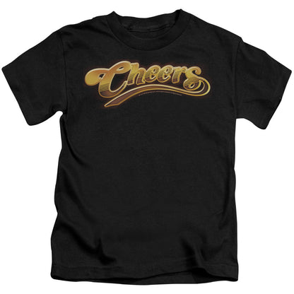 Cheers Cheers Logo Juvenile Kids Youth T Shirt Black Officially Licensed