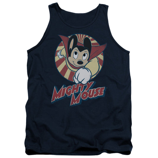 Mighty Mouse the One the Only Mens Tank Top Shirt Navy Blue Officially Licensed