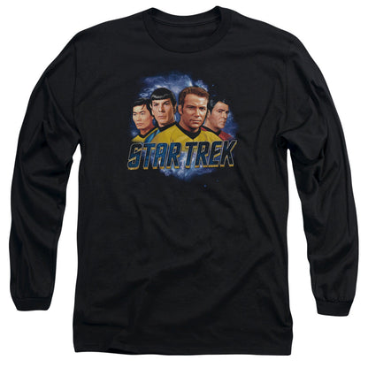 Star Trek The Boys Mens Long Sleeve Shirt Black Officially Licensed Officially Licensed