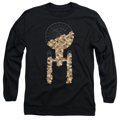 Star Trek Tribble Takeover Mens Long Sleeve Shirt Black Officially Licensed