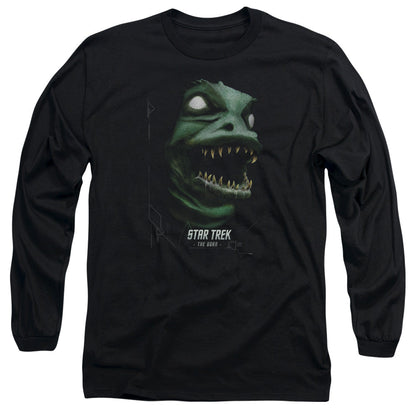 Star Trek The Gorn Mens Long Sleeve Shirt Black Officially Licensed Officially Licensed