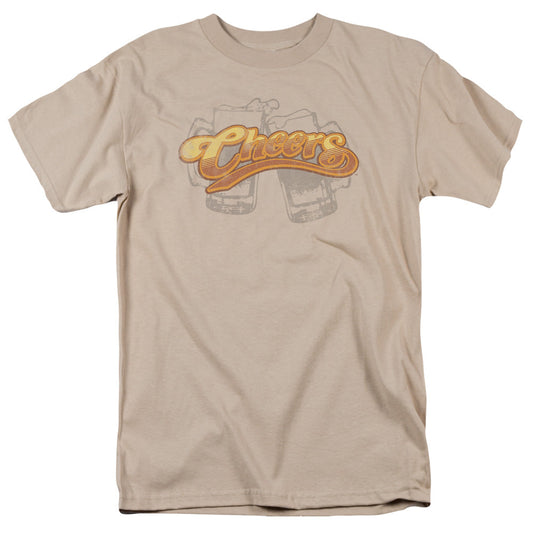 Cheers Beer Mugs Mens T Shirt Sand Officially Licensed