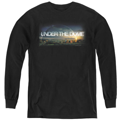 Under the Dome Dome Key Art Long Sleeve Kids Youth T Shirt Black Officially Licensed
