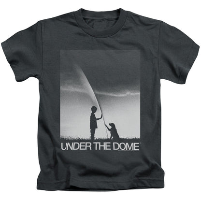 Under the Dome Im Speilburg Juvenile Kids Youth T Shirt Charcoal Officially Licensed