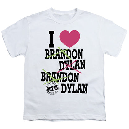 90210 I Heart 90210 Kids Youth T Shirt White Officially Licensed