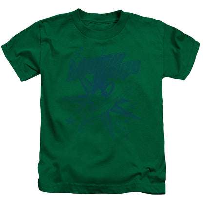 Mighty Mouse Mighty Mouse Juvenile Kids Youth T Shirt Kelly Green Officially Licensed