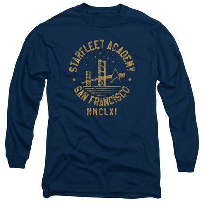 Star Trek Collegiate Bridge Mens Long Sleeve Shirt Navy Officially Licensed Officially Licensed