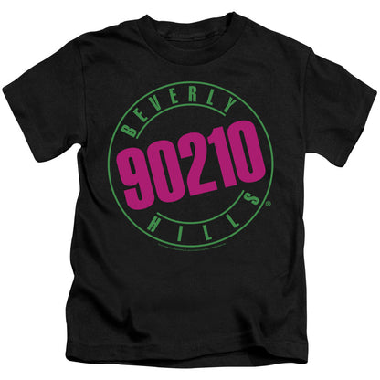 90210 Neon Juvenile Kids Youth T Shirt Black Officially Licensed