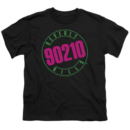 90210 Neon Kids Youth T Shirt Black Officially Licensed