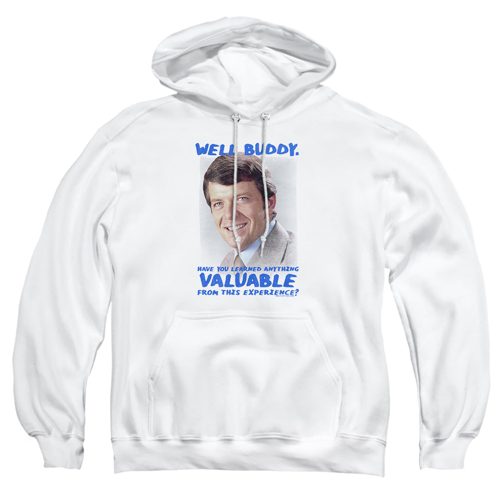 Brady Bunch Buddy Mens Hoodie White Officially Licensed