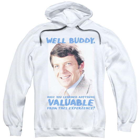 Brady Bunch Buddy Mens Hoodie White Officially Licensed