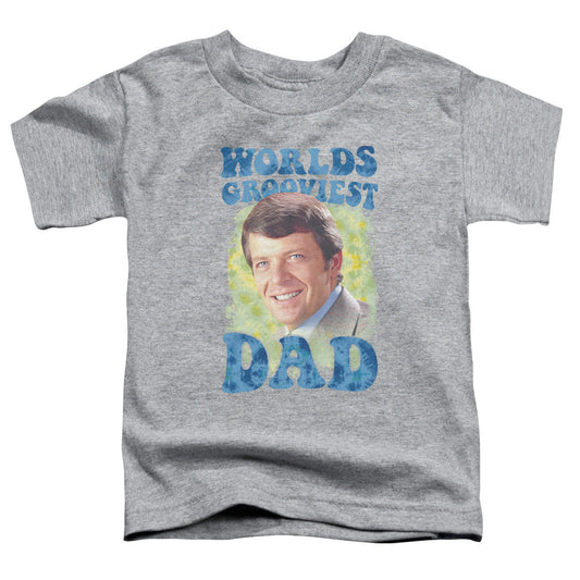 Brady Bunch Worlds Grooviest Toddler Kids Youth T Shirt Athletic Heather Officially Licensed