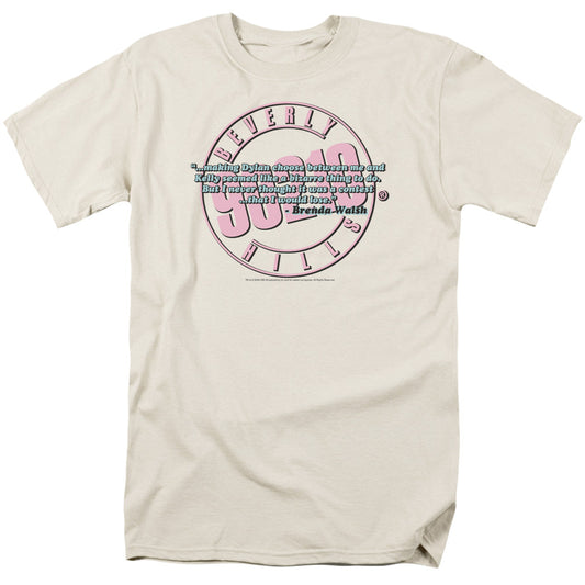 90210 To Be Or Not To Be Mens T Shirt Cream Officially Licensed