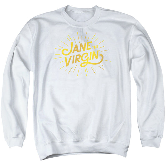 Jane the Virgin Golden Logo Mens Crewneck Sweatshirt White Officially Licensed