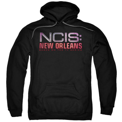 Ncis:New Orleans Neon Sign Mens Hoodie Black Officially Licensed