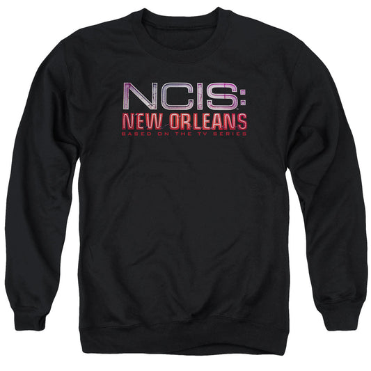 Ncis:new Orleans Neon Sign Mens Crewneck Sweatshirt Black Officially Licensed