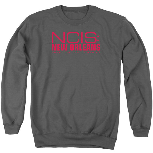 Ncis:new Orleans Logo Mens Crewneck Sweatshirt Charcoal Officially Licensed