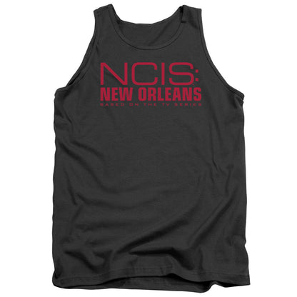 Ncis:New Orleans Logo Mens Tank Top Shirt Charcoal Officially Licensed