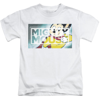 Mighty Mouse Mighty Rectangle Juvenile Kids Youth T Shirt White Officially Licensed