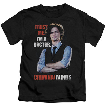 Criminal Minds Trust Me Juvenile Kids Youth T Shirt Black Officially Licensed
