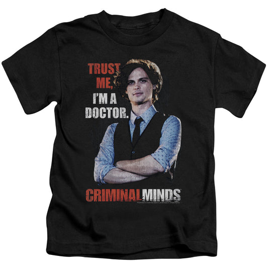 Criminal Minds Trust Me Juvenile Kids Youth T Shirt Black Officially Licensed