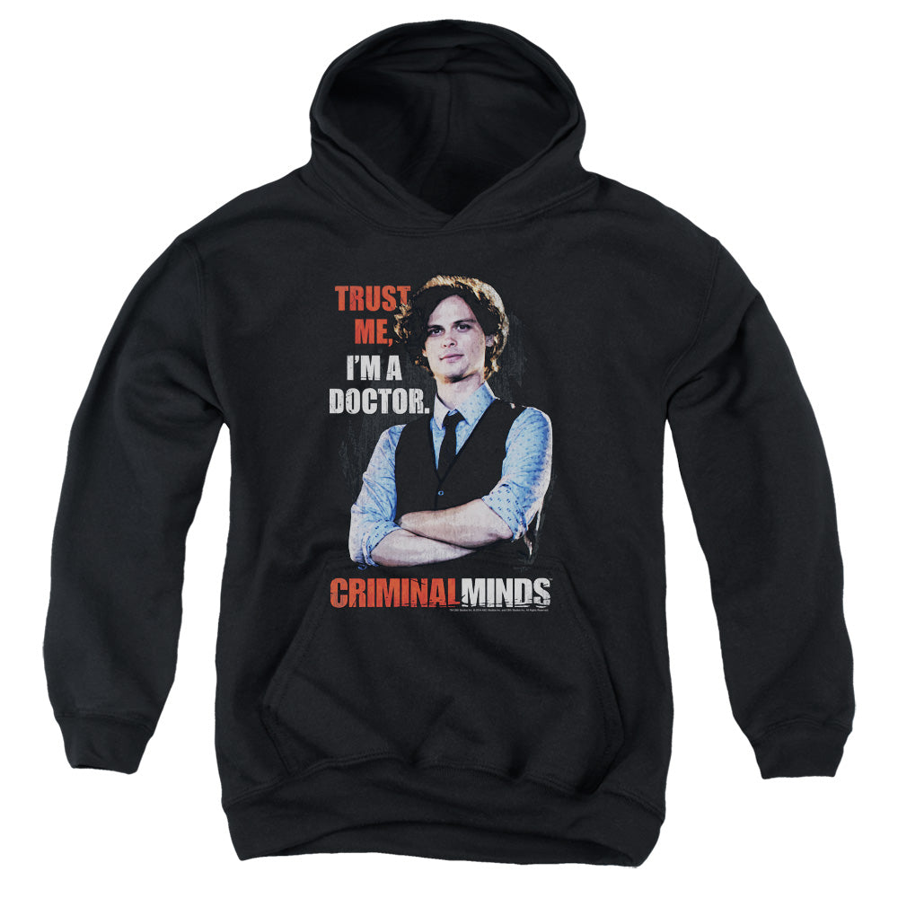 Criminal Minds Trust Me Kids Youth Hoodie Black Officially Licensed