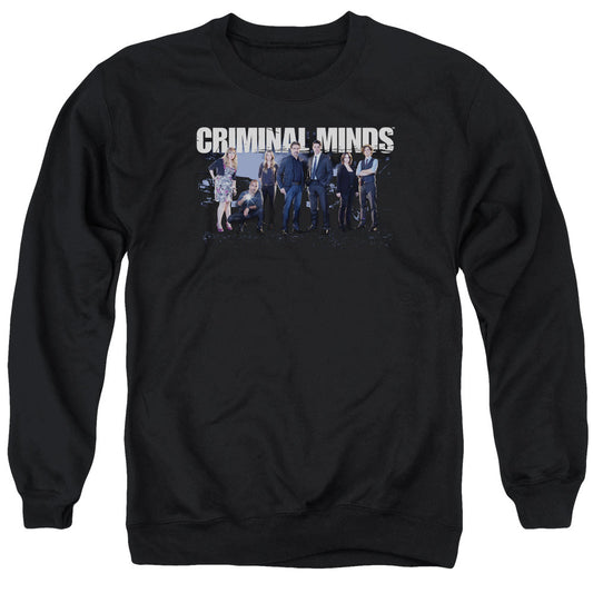 Criminal Minds Season 10 Cast Mens Crewneck Sweatshirt Black Officially Licensed