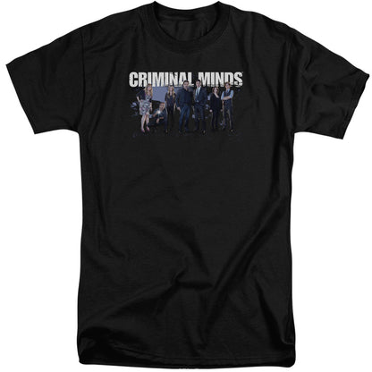 Criminal Minds Season 10 Cast Mens Tall T Shirt Black Officially Licensed