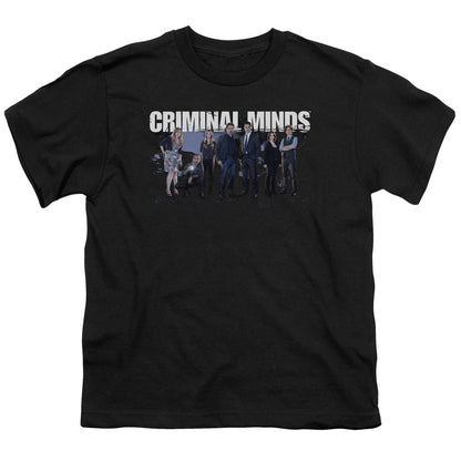 Criminal Minds Season 10 Cast Kids Youth T Shirt Black Officially Licensed