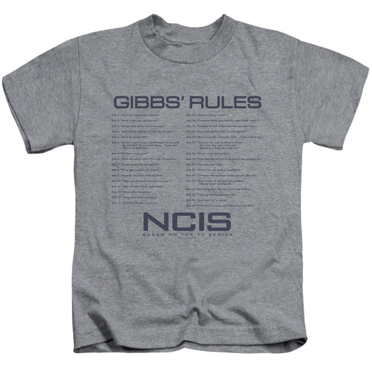 Ncis Gibbs Rules Juvenile Kids Youth T Shirt Athletic Heather Officially Licensed