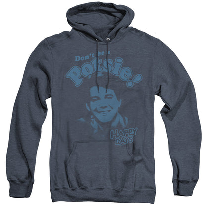 Happy Days Dont Be A Potsy! Mens Heather Hoodie Navy Officially Licensed