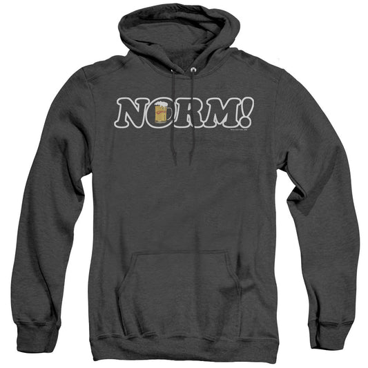 Cheers Norm Mens Heather Hoodie Black Officially Licensed