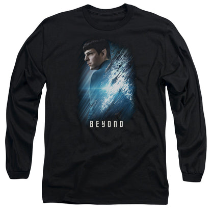 Star Trek Beyond Spock Poster Mens Long Sleeve Shirt Black Officially Licensed Officially Licensed