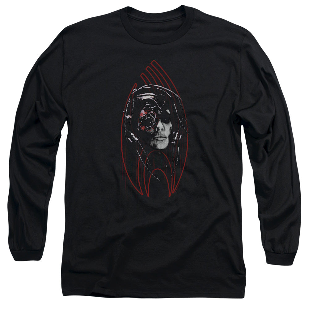 Star Trek Borg Construct Mens Long Sleeve Shirt Black Officially Licensed Officially Licensed