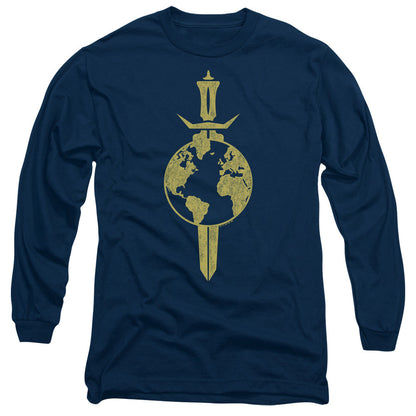 Star Trek Terran Empire Mens Long Sleeve Shirt Navy Officially Licensed Officially Licensed