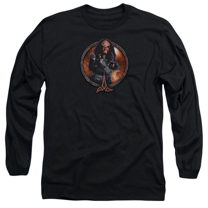 Star Trek Gowron Mens Long Sleeve Shirt Black Officially Licensed Officially Licensed