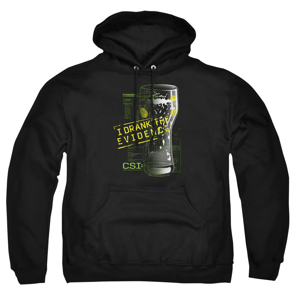 Csi I Drank The Evidence Mens Hoodie Black Officially Licensed